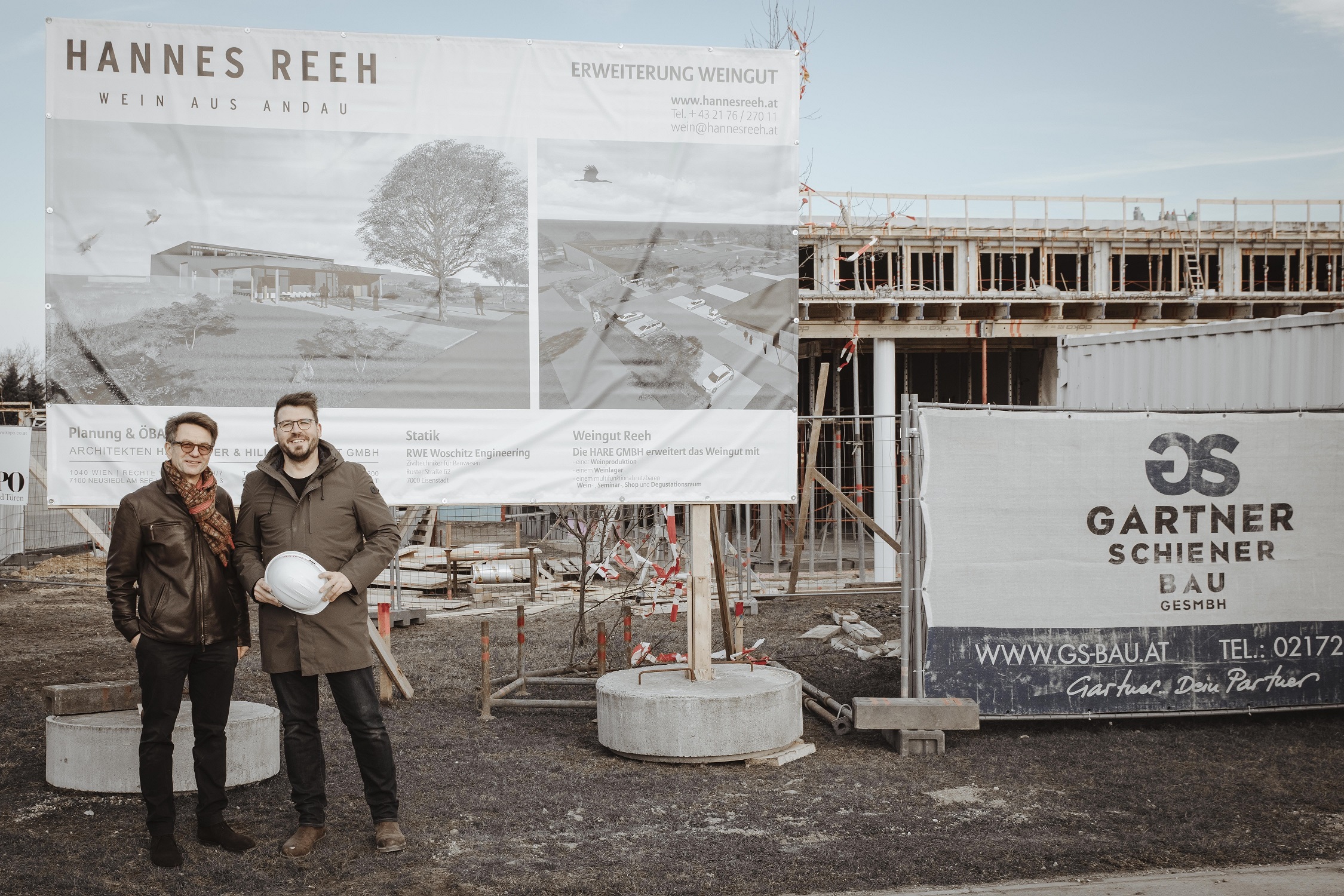 Pressebild Pressefoto Zubau Weingut Hannes Reeh © Sascha Wurzinger