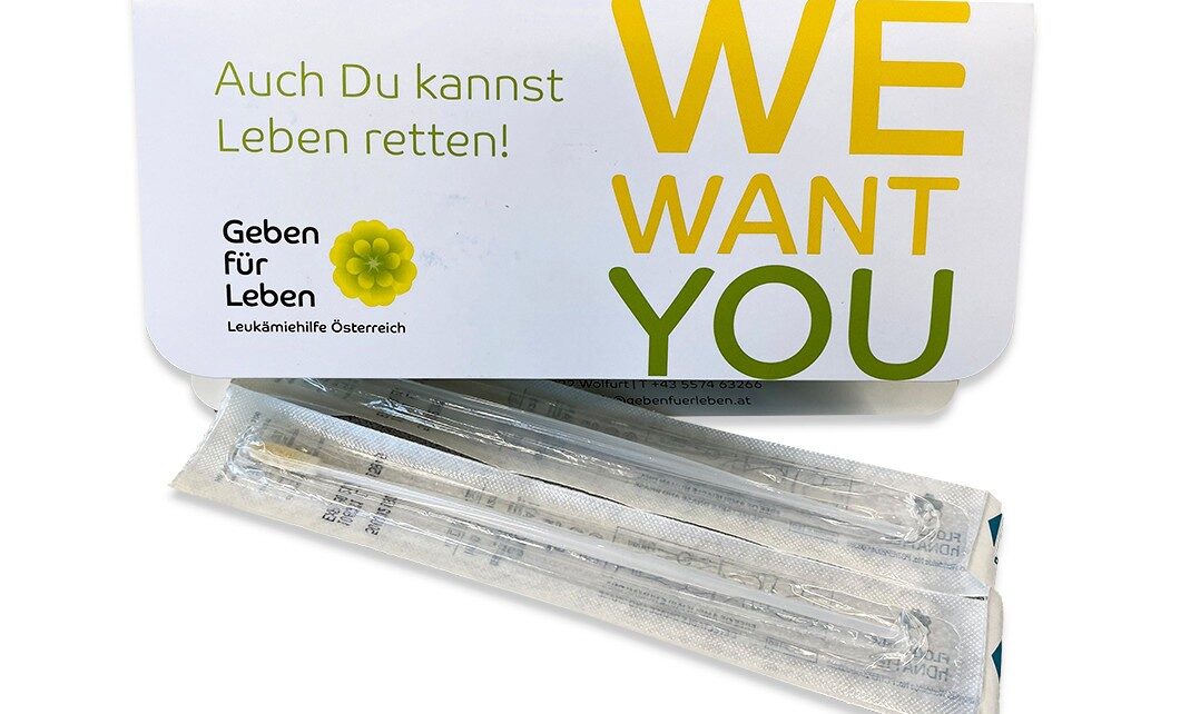 Kostenloses Typisierungsset für zu Hause © Geben für Leben